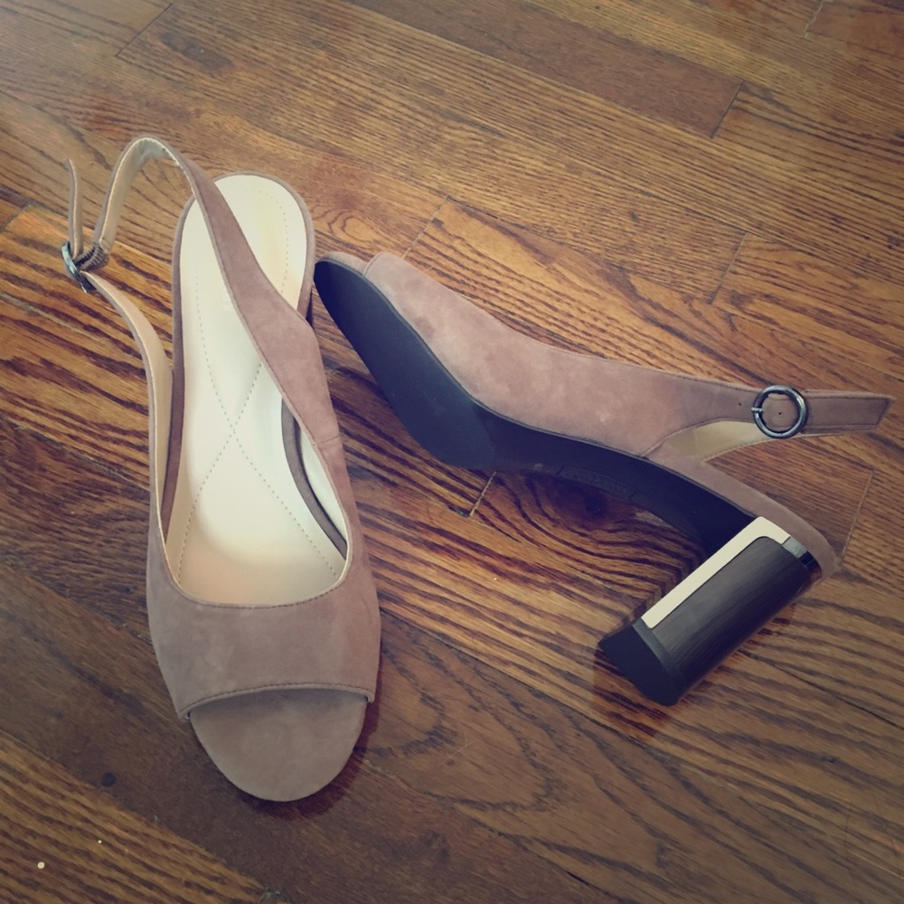 Alfani Step n Flex peep toe sling back heels